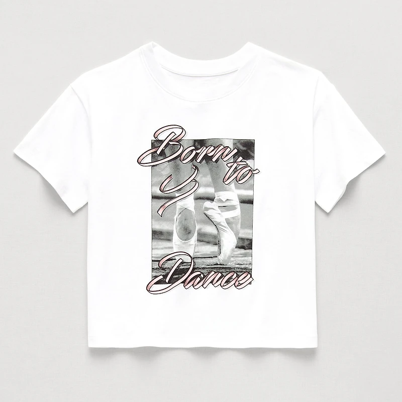 Xersion Little & Big Kid Girls Crew Neck Short Sleeve Relaxed Fit Graphic T-Shirt