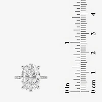 Grown Gorgeous (F / Vs2) Womens 7 Ct.T.W. Lab White Diamond 14K Gold Oval Side Stone Engagement Ring