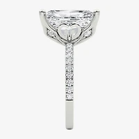 Grown Gorgeous (F / Vs2) Womens 7 Ct.T.W. Lab White Diamond 14K Gold Rectangular Side Stone Engagement Ring