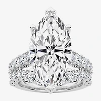Grown Gorgeous (F / Vs2) Womens 1/ Ct. T.W. Lab White Diamond 14K Gold Marquise Side Stone Bridal Set