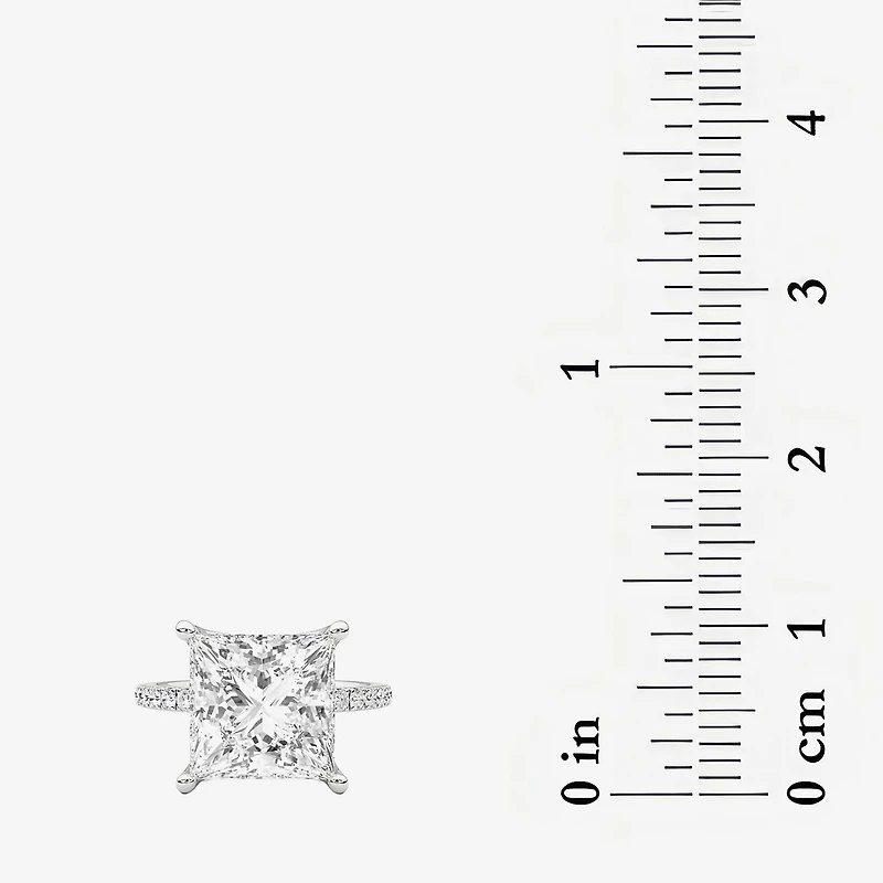 Grown Gorgeous (F / Vs2) Womens 7 Ct.T.W. Lab White Diamond 14K Gold Side Stone Engagement Ring