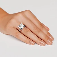 Grown Gorgeous (F / Vs2) Womens 7 Ct.T.W. Lab White Diamond 14K Gold Side Stone Engagement Ring