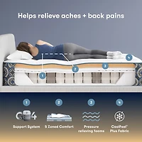 The Serta Perfect Sleeper Morningdale Hybrid 14.5" Plush Tight Top - Mattress + Box Spring