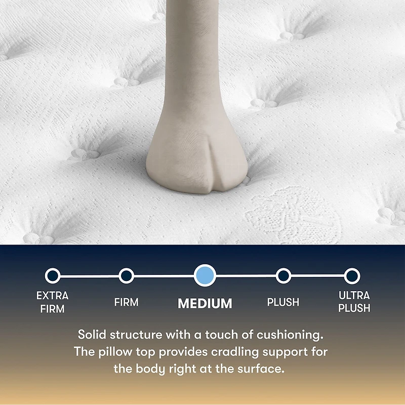The Serta Perfect Sleeper Mondale 14" Medium Pillow Top - Mattress + Adjustable Base