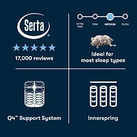 The Serta Perfect Sleeper Autumndale 14" Medium Tight Top - Mattress + Adjustable Base