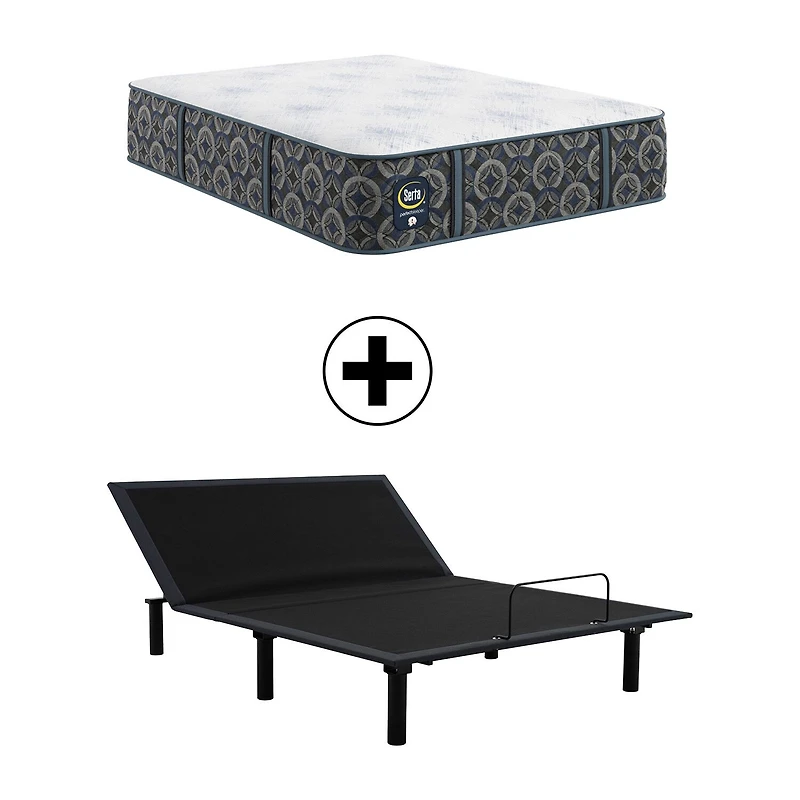 The Serta Perfect Sleeper Autumndale 14" Extra Firm Tight Top - Mattress + Adjustable Base