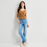 St. John's Bay Womens Scoop Neck Sleeveless Tank Top