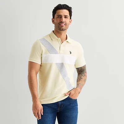 U.S. Polo Assn. Ultimate Pique Colorblock Mens Classic Fit Short Sleeve Shirt