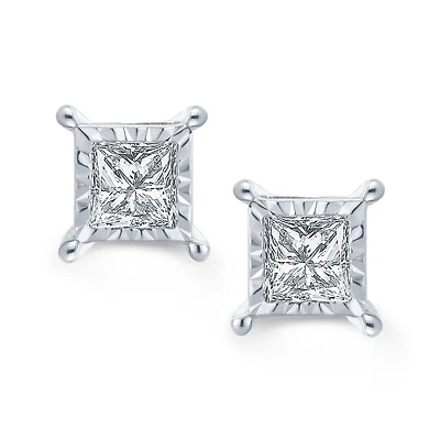 LIMITED QUANTITIES 2 CT. T.W. Diamond 14K White Gold Stud Earrings