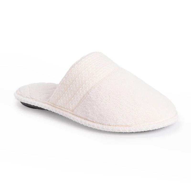 Muk Luks Cathy Scuff Womens Memory Foam Slip-On Slippers