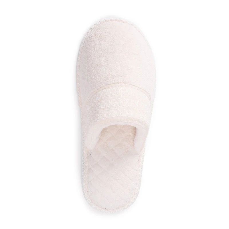 Muk Luks Cathy Scuff Womens Memory Foam Slip-On Slippers