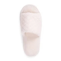 Muk Luks Sally Open Toe Scuff Womens Memory Foam Slip-On Slippers