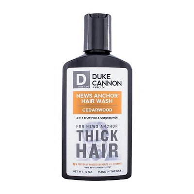 Duke Cannon News Anchor 2-In-1 - Cedarwood Shampoo 10 oz.