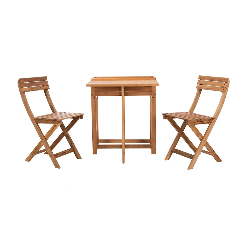 Safavieh Walten Patio Collection 3-pc. Bistro Set Folding