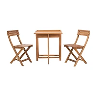 Safavieh Walten Patio Collection 3-pc. Bistro Set Folding