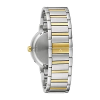 Bulova Futuro Mens Two Tone Stainless Steel Bracelet Watch 98c123