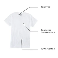 Stafford Ultra Soft Mens 4 Pack Short Sleeve V Neck T-Shirt Big and Tall