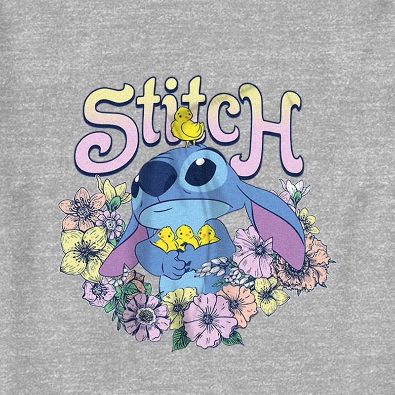 Disney Collection Toddler Girls Crew Neck Short Sleeve Regular Fit Lilo & Stitch Graphic T-Shirt