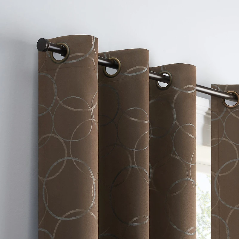 Eclipse Meridian Grommet Top Blackout Single Curtain Panel