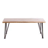 Zion Weather Resistant Iron Coffee Table