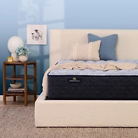 Serta Perfect Sleeper Blue Lagoon Nights 13.5" Medium Tight Top - Mattress + Box Spring