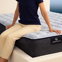 Serta Perfect Sleeper Blue Lagoon Nights 13.5" Medium Tight Top - Mattress + Box Spring