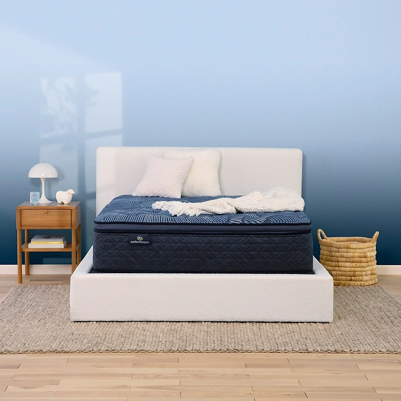 Serta Perfect Sleeper Cobalt Calm 15.25" Plush Pillow Top