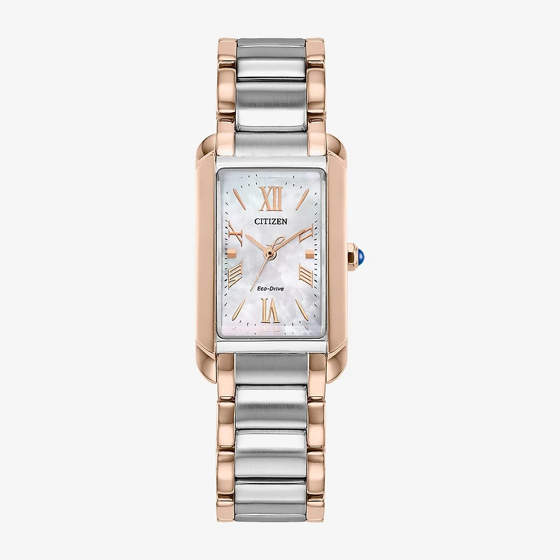 Citizen Bianca Womens Two Tone Stainless Steel Bracelet Watch Ew5624-54y