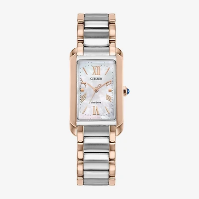 Citizen Bianca Womens Two Tone Stainless Steel Bracelet Watch Ew5624-54y