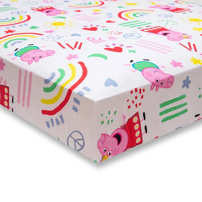 Nojo Peppa Pig 4-pc. Peppa Pig Toddler Bedding Set