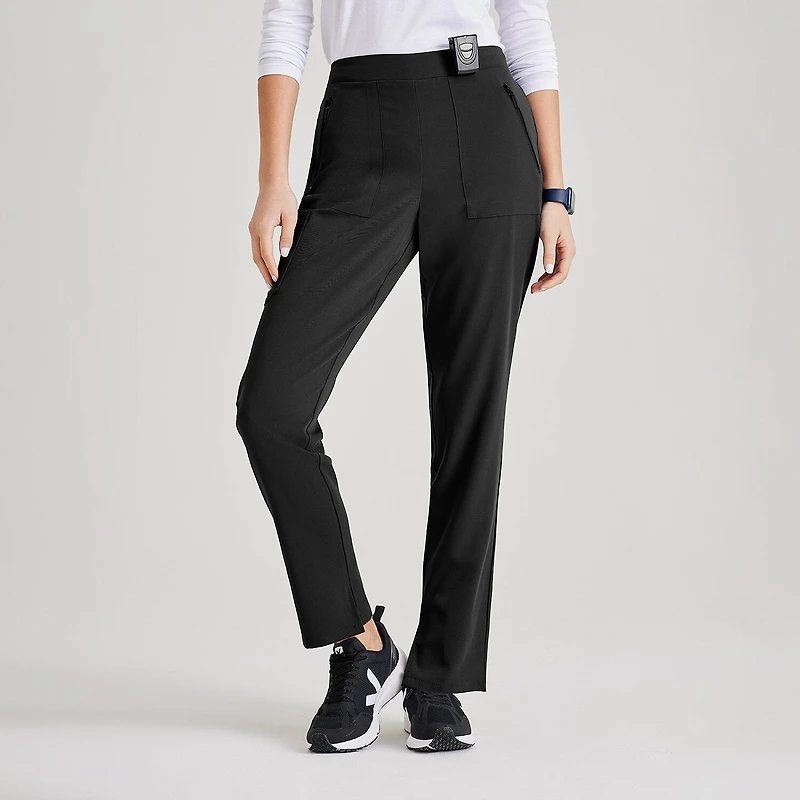 Barco Unify Bup601 Purpose 5-Pocket High-Rise Slim Leg Womens Stretch Fabric Moisture Wicking Scrub Pant