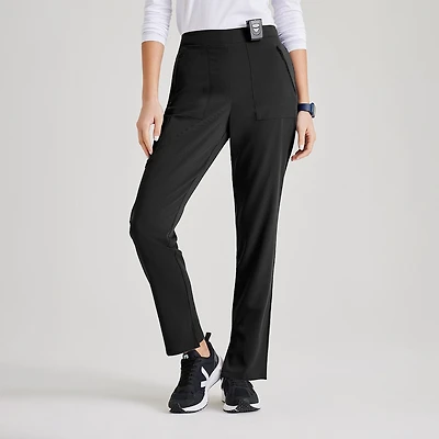 Barco Unify Bup601 Purpose 5-Pocket High-Rise Slim Leg Womens Stretch Fabric Moisture Wicking Scrub Pant