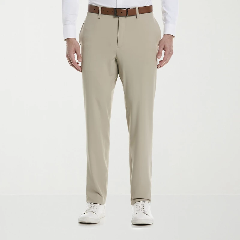 Savane Techworks Performance Mens Straight Fit Dress Flat Front Pant