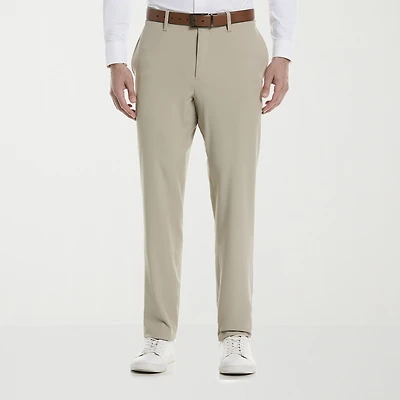 Savane Techworks Performance Mens Straight Fit Dress Flat Front Pant