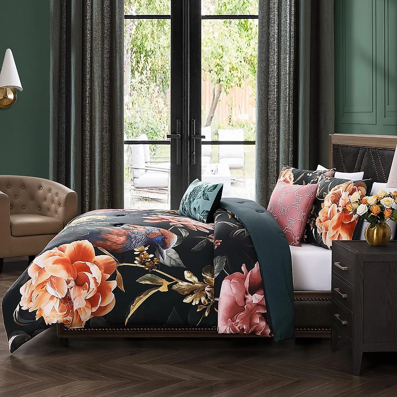 Bebejan Botanical Bird 5-pc. Midweight Reversible Comforter Set
