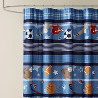 INK+IVY Kids All Star Sports Shower Curtain