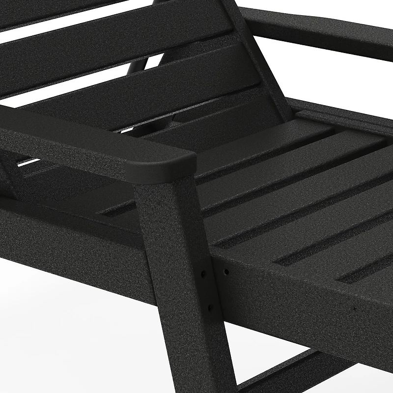 POLYWOOD® Nautical Chaise with Arms