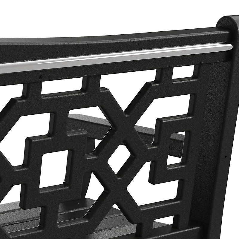 Martha Stewart by POLYWOOD® Chinoiserie 60” Garden Bench