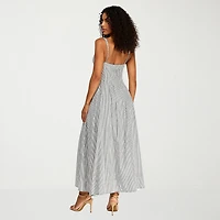Premier Amour Womens Sweetheart Neck Sleeveless Maxi Dress