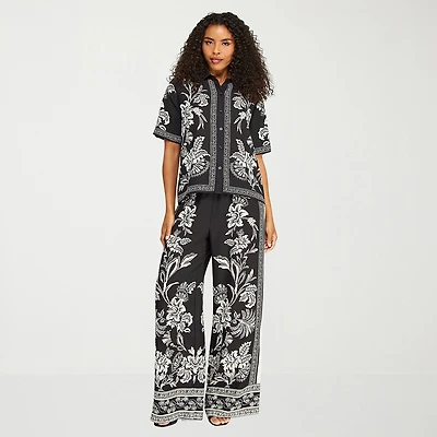 Premier Amour Womens Flare Pull-On Pant