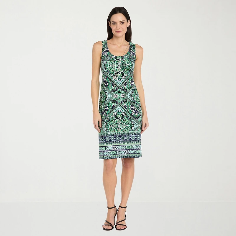 R & M Richards Womens Medallion Jacket Dress
