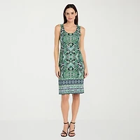 R & M Richards Womens Medallion Jacket Dress