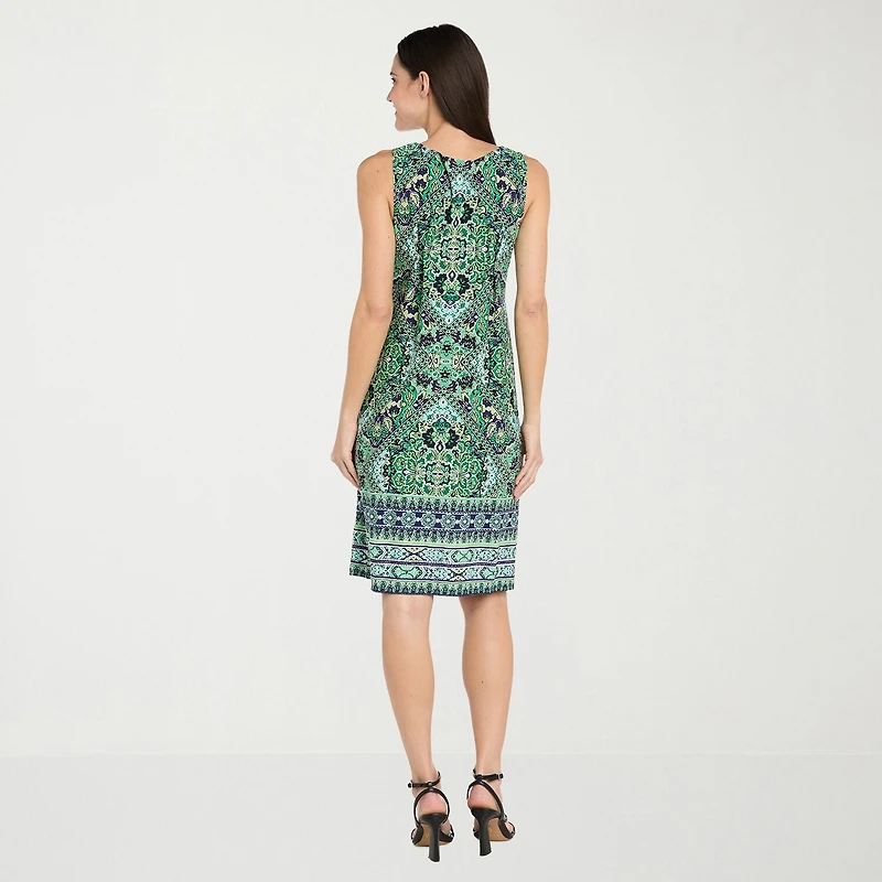 R & M Richards Womens Medallion Jacket Dress