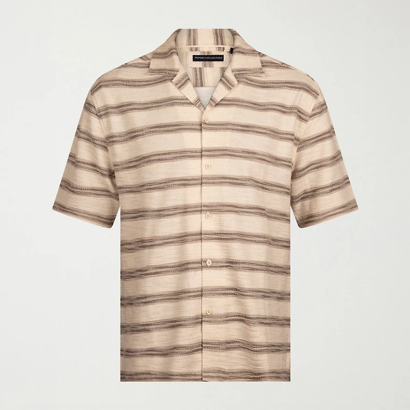 Report Collection Knit Mens Short Sleeve Camp Shirt