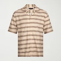Report Collection Knit Mens Short Sleeve Camp Shirt