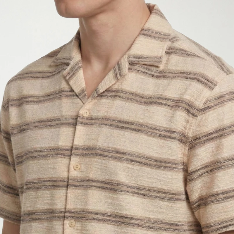 Report Collection Knit Mens Short Sleeve Camp Shirt