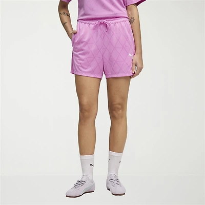 PUMA Womens 4" High Rise Adjustable WAIST DRAWSTRING Soccer Short