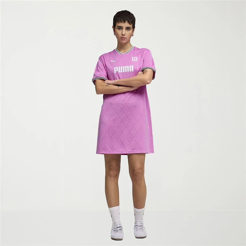 PUMA Jersey Womens Short Sleeve Active Shirt Dress