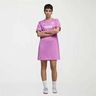 PUMA Jersey Womens Short Sleeve Active Shirt Dress
