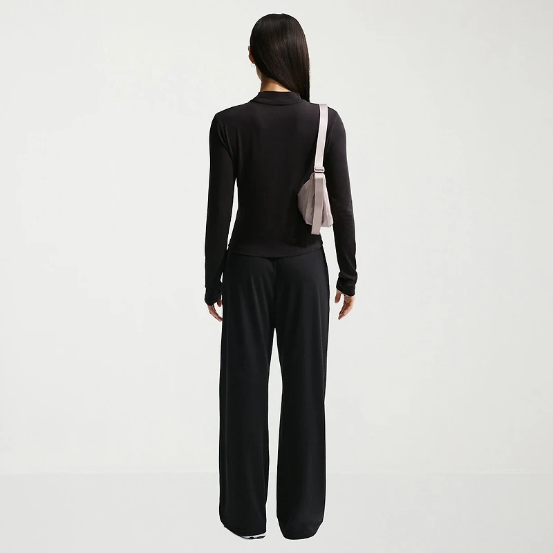 Nike Womens Drawstring Waist Lightweight Moisture Wicking Straight Low Rise Regular Fit Sweatpant